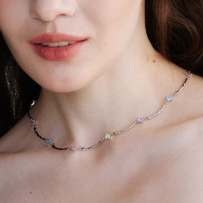 Pastel Zircon Necklace