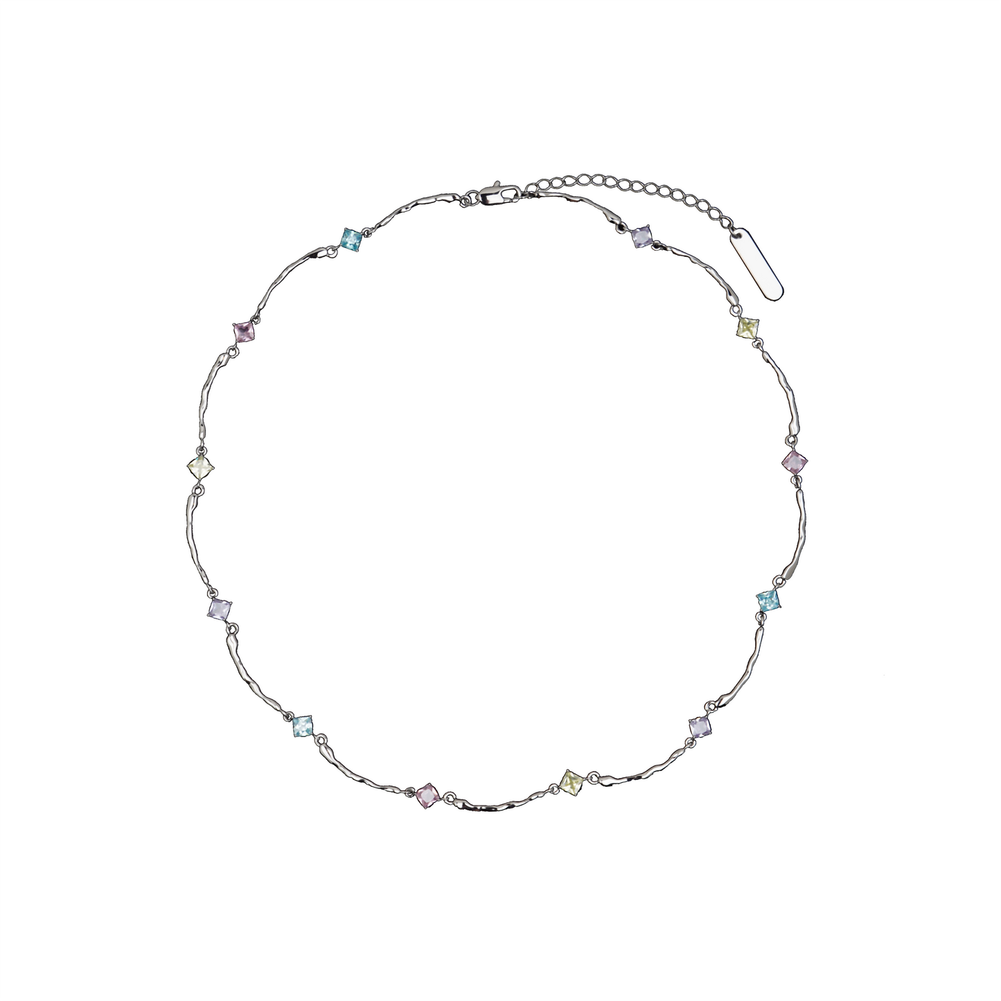 Pastel Zircon Necklace