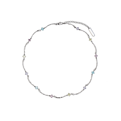 Pastel Zircon Necklace