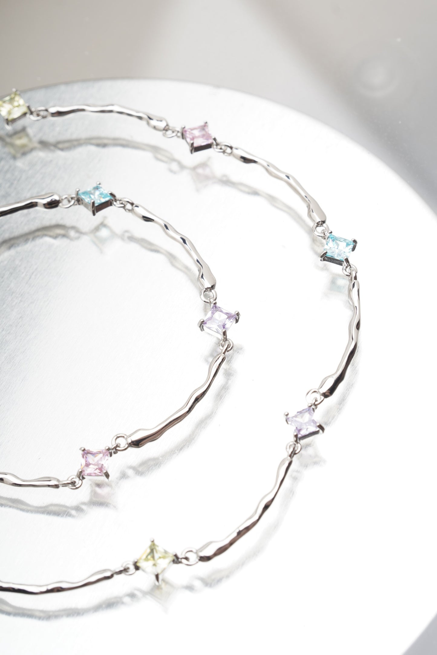 Pastel Zircon Necklace